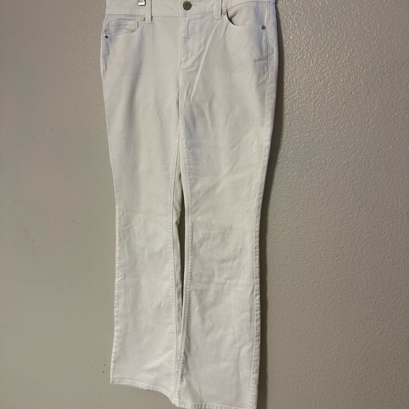 White House Black Market Denim - White House Black Market Women's White Wide Leg Jeans Size 29”
